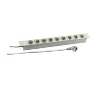 EFB 19" 1HE Steckdosenleiste 9 x CEE 7/3,RAL7035