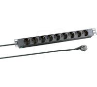 EFB EK622DE.1 - Bloc multiprise 9 x CEE 7/3 sans interrupteur