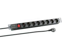 EFB EK631DE.2 - Bloc multiprise 9 x CEE 7/3, interrupteur