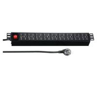 EFB EK631USB.1,5 EFB 19''1,5HE Steckdosenl. USB 9xA/9xC mit Schalter 3m, sw