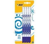 BIC Effaceur réécriveur – encre bleue, 2 pointes – Pack de 4