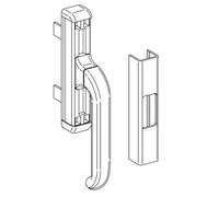effedielle CREMONESE GIESSE 1004 POIGNÉE POUR INFIXES EN ALUMINIUM EXTÉRIEUR "PERSE" Couleur Brun RAL 8017-Ambidextre Bidirectionnel Ouverture extérieure