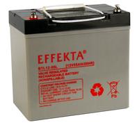 Effekta BTL 12-55L : batterie plomb-acide AGM 12V 55Ah – batterie VRLA sans entretien