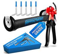 EFFEKTWERK Presse à Cartouche Professionnelle Pour Seringue en Silicone avec Transmission de Puissance 25: 1 - Pistolet Pulvérisateur pour Cartouches de Mastic et D'Adhésif de 150 à 310 ml