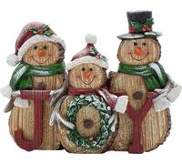 Effet bois Bonhomme de neige Famille de joie WD2626 (One Size) (Brown)