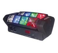 Ibiza Effet de lumière LED8-MINI Mini-Spider 8 LED CREE RGBW 3W DMX 10/14 canaux Autonome Strobo
