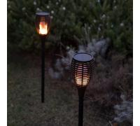 Effet flamme LED "Solar-Fackel", lumière blanche chaude, 80 cm