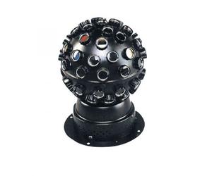 Effet-Machine - KOOL LIGHT - Stered - LED 9W RVB - Boule tournante multi-faisceaux - Multicolore