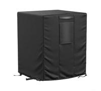 EffiFish 1 housse de climatiseur pour unités extérieures, housse Oxford imperméable avec grille d'aération, 96,5 x 96,5 x 101,6 cm, noir