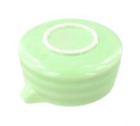 EffiFish Bol à matcha japonais avec bec verseur - pour chawan de qualité supérieure pour matcha mousseux pour latte - Faïence de qualité alimentaire 13 cm (vert)