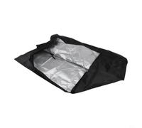 EffiFish Housse de chaise à bascule imperméable en tissu Oxford 420D avec sangles coupe-vent et poignées doubles pour protection de meubles de terrasse Noir 106 x 103 x 65 cm
