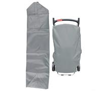 EffiFish Housse imperméable pour barbecue à gaz portable Weber Traveler - Matériau Oxford 210D robuste avec protection UV et sangles anti-vent - Gris