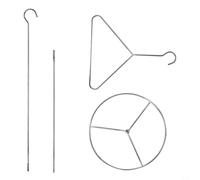 EffiFish Kit de support pour friteuse à dinde en acier inoxydable avec brochette verticale pour rôtir en plein air, design à bouton sécurisé