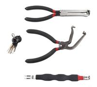EffiFish Lot de 3 pinces de déconnexion électrique avec 8 outils de démontage pour réparation de baie de moteur de voiture et connecteurs de séparation de conduite de carburant