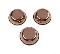 EffiFish Lot de 5 bols à sauce en acier inoxydable avec plateau - pour condiments, collations, tapas - Argenté, doré, noir - 21 x 8 cm (or rose)