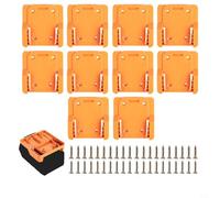 EffiFish Lot de 5 supports de fixation pour batterie, porte-outils pour Ridgid pour outils AEG 18 V, économie d'espace (10 pièces)
