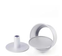 EffiFish Moule à gâteau rond anti-adhésif avec fond amovible pour la cuisson en mousseline de soie, en alliage d'aluminium, passe au four, 15,2 cm