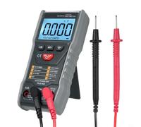 EffiFish Multimètre numérique 6000 comptes True RMS Auto Range NCV Détection avec rétro-éclairage Data Hold Antichoc Boîtier pour électricien DIY