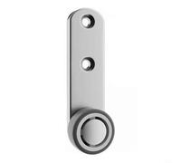 EffiFish Roue de support de porte en acier galvanisé avec rouleau en caoutchouc élastique pour un mouvement silencieux et fluide sur les sols en bois monté sur le côté 100 mm