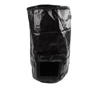 EffiFish Sac à déchets de jardin réutilisable avec bac à compost en polyéthylène robuste pour déchets de cuisine et débris de cour (noir, 35 x 60 cm)