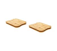 EffiFish Support de barbecue perforé en bois 29,2 x 19,8 cm | Pour bois durable, facile à nettoyer, évacuation de la graisse, idéal pour le camping, les pique-niques