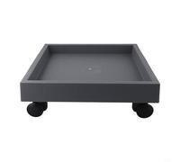 EffiFish Support de pot de fleurs carré avec roulettes, plateau mobile pour plantes en pot, intérieur ou extérieur, plate-forme roulante pour pots lourds (intérieur 27 cm)