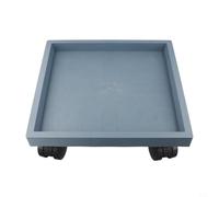 EffiFish Support de pot de fleurs carré avec roulettes, plateau mobile pour plantes en pot, intérieur ou extérieur, plate-forme roulante pour pots lourds (intérieur 32,5 cm)