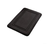 EffiFish Tapis de sol antidérapant pour carrelage et pierre Noir 40 x 60 cm | Polaire corail ultra absorbante, sèche les pieds instantanément, garde les sols en sécurité, taille 40 x 60 cm