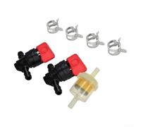 EffiFish Vanne d'arrêt Carburant 2pcs pour Résistant Éthanol Vanne d'arrêt | Lot de 2 vannes, résiste à 10% éthanol, plastique , , pour tondeuses et petits moteurs