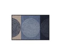 Efia Salonloewe Paillasson lavable, tapis d´entrée intérieur et extérieur, Motif: Nestor denim, 50 x 75 cm