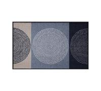 Efia Salonloewe Paillasson lavable, tapis d´entrée intérieur et extérieur, Motif: Nestor denim, 75 x 120 cm