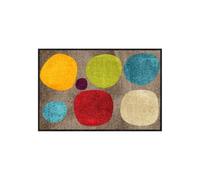 Efia Salonloewe sld1573-050x075 Paillasson lavable, motif: Broken Dots Colourful, 50 x 75 cm, tapis d´entrée intérieur et extérieur