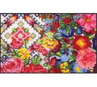 Efia Salonloewe sld1764-075x120 Paillasson lavable, motif: Yucatan Beach / Fleurs, 75 x 120 cm, tapis d´entrée intérieur et extérieur