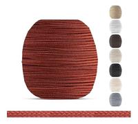 EFIXS Cordon de tirage pour Store vénitien - 2,2 mm - 10 m - Terracotta | Terracotta - 10 m de cordon tressé en polyester, Ø 2,2 mm - pour store vénitien en bois et bambou