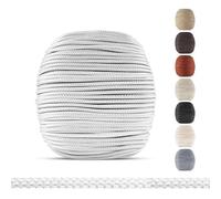 EFIXS Cordon de tirage pour Store vénitien - 2,2 mm - 15 m - Blanc | Blanc - 15 m de cordon tressé en polyester, Ø 2,2 mm - pour store vénitien en bois et bambou