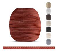 EFIXS Cordon de tirage pour Store vénitien - 2,2 mm - 15 m - Terracotta | Terracotta - 15 m de cordon tressé en polyester, Ø 2,2 mm - pour store vénitien en bois et bambou