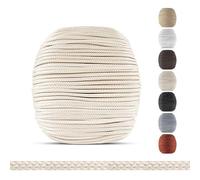 EFIXS Cordon de tirage pour Store vénitien - 2,2 mm - 25 m - Naturel | Naturel - 25 m de cordon tressé en polyester, Ø 2,2 mm - pour store vénitien en bois et bambou