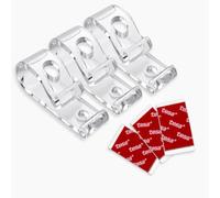 EFIXS Tendeur de chaîne Long pour Store, Transparent, adhésif - 3 pièces | Version longue : chaîne pivotée à 90° - pastille adhésive tesa extra forte - 3 pièces