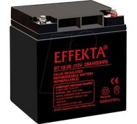 EFKTA BT12-28 - Batterie plomb feutre, AGM, 12 V, 28 Ah