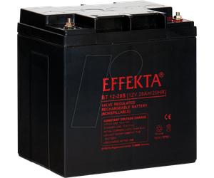 EFKTA BT12-28S - Batterie plomb feutre, AGM, 12 V, 28 Ah
