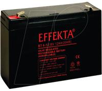 EFKTA BT6-12 - Batterie plomb feutre, AGM, 6 V, 12 Ah