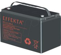 EFKTA BTL12-100L - Batterie plomb feutre, AGM, 12 V, 100 Ah