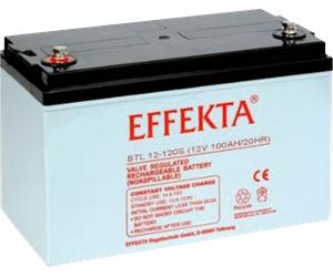 EFKTA BTL12-120S - Batterie plomb feutre, AGM, 12 V, 120 Ah