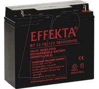 EFKTA BTL12-18 - Batterie plomb feutre, AGM, 12 V, 18 Ah