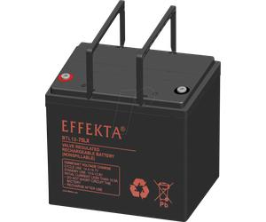EFKTA BTL12-75LX - Batterie plomb feutre, AGM, 12 V, 75 Ah