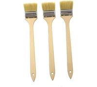 efo Lot de 3 pinceaux coudés pour radiateur - Derrière radiateur - Longue portée - Mélange riche en poils naturels - Lot de 3 pinceaux à long manche 63 mm