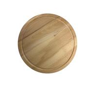 efo Planche à découper ronde en bois - Planche de service ronde - Petite planche à découper en bois de 25 cm