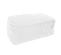 EFRJUWI Housse de Pouf en Fausse Fourrure de 1 m (3,3 pi) sans Rembourrage, for siège de Sol, Pouf, Fauteuil, Repose-Pieds, canapé de Salon(White-YD)
