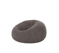 EFRJUWI Housse de Pouf Souple en Imitation Tricot 【Garniture Non Incluse ! À Acheter séparément !】(Dark Grey,D45cm-empty Cover)