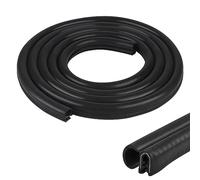 EFUTURETIME Joint de porte universel de voiture, 3 m, en caoutchouc EPDM, profilé d'étanchéité en caoutchouc sans colle, noir, pour caravane, camion, voiture, garage, machines, latéral